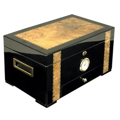 High Gloss Large Capacity Antique Cigar Humidor Supply