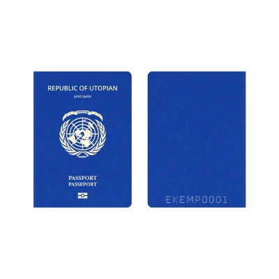 ICAO Compliant Custom Polycarbonate PC Passport Data Page for National Identity, Border Control, MDLs Personalisation System