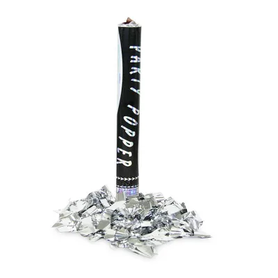 Confetti Cannon Square Metallic Confetti Popper Cannons Shooters for Wedding Bridal Shower Birthday Party Decor