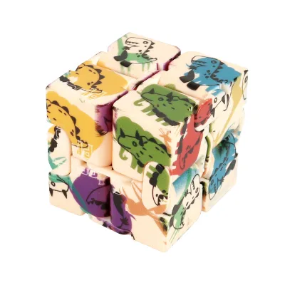 Hot Sale Diy Toys Infinity Cube Fidget Toy Pocket Dinosaur Shape Magic Infinity Cube