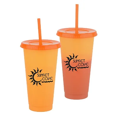 New Arrival Cheap Non-toxic Matte Solid Color Ice Cold 16oz 24oz Reusable Hard Plastic Venti Stadium Cup With Lids and Straws