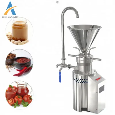Automatic Nut Butter Colloid Mill Machine, Multi-Purpose Garlic Tahini Pistachio Sauce Grinding Equipment