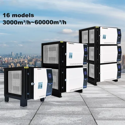 Factory Direct Sale ISO9001 Eco-friendly Electrostatic Smoke Filter for Commercial Kitchen Gas Processing Machinery