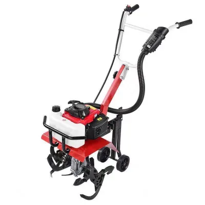 Gasoline Micro Tiller, Agricultural Rotary Tiller, Plowing, Turning Soil, Loosening Soil, Farming, Trenching Small Household Use