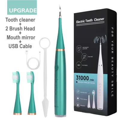 Portable 6-in-1 Smart Toothbrush Sets Electric Tooth Cleaner with Tartar Remover & Teeth Plaque Cleaner