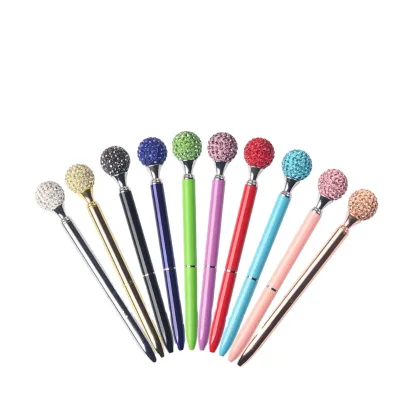High Quality Diamond Pens Ball Crystal Pen Glitter Floating Pen