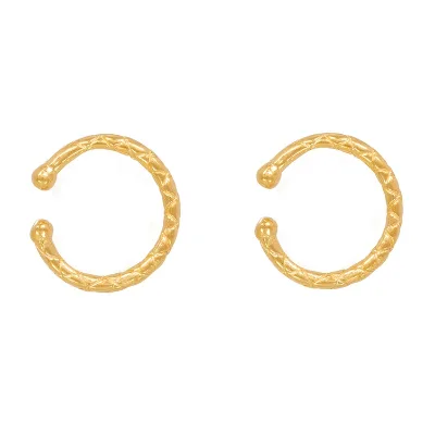 Gemnel 2024 New Arrival 925 Silver 18K Gold Plated Snake Ear Cuff Fashion Earrings