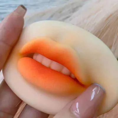 Recolor 5D Realistic Silicone Lip Full Lips Microblading Training Skin Permanent Makeup Accessory Easy to Use