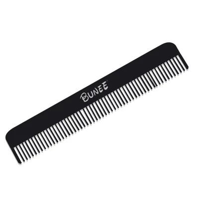 Eco-friendly Natural Stainless Steel Barbering Comb With Logo Wholesale Private Label Wide Tooth Stainless Steel Styling Comb