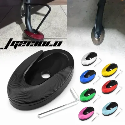 Motorcycle CNC Aluminum Side Stand Enlarger Enlarge Plate Kickstand Extension Pad for LAMBRETTA X200 X300 X250