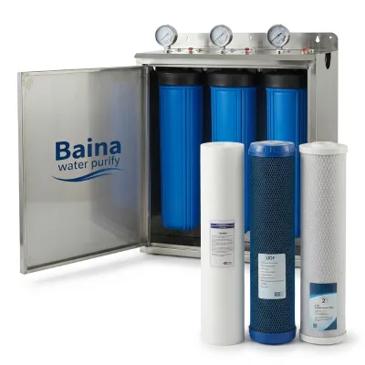 Australia Three-Stage 304 Stainless Steel Whole-House Water Filtration System