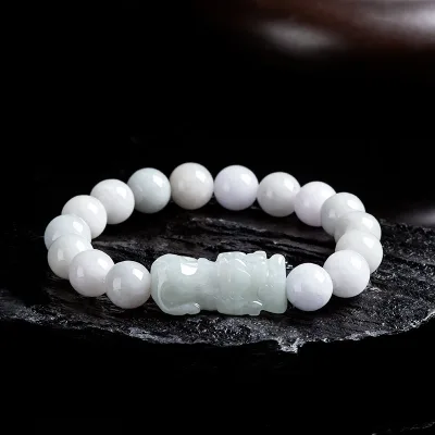 Natural Jadeite Myanmar Pi Xiu Jade Bracelet Original Design Chinese Style UNISEX Jewelry Gift of Appraisal Certificate SL39