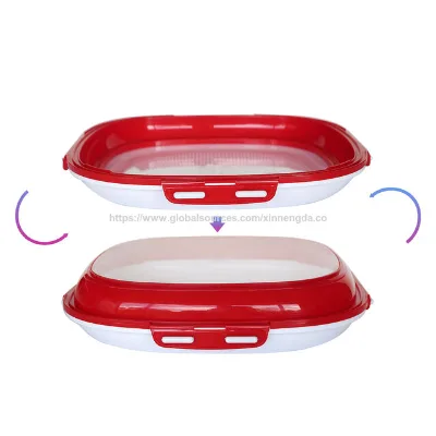 Food Preservation Tray , Kitchen Food Vegetable storage tray with lid, Reusable Square Plastic Food Preservation Trays