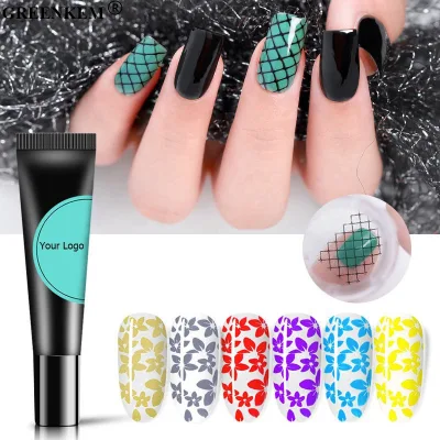 New 12 Colors Nail Stamping Gel Hose Color Printing Template Nail Glue Manicure Salon Printing Glue Stamping Gel Nail