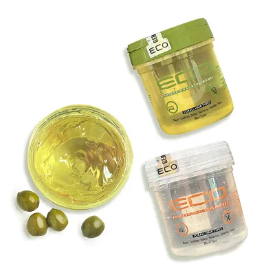 New Launch Private Label Strong Hold Argan/Coconut/Olive Oil/Black Castor & Flaxseed Eco Gel Styling Gel for Natural Hair