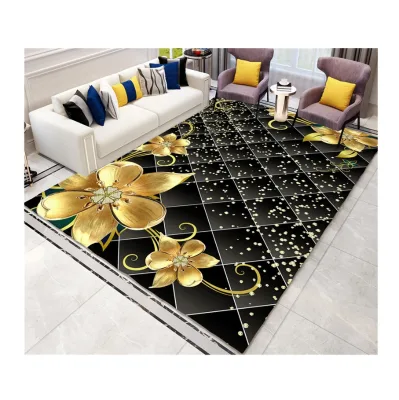 Hot Selling Bejirog 3D Printed Custom Living Room Carpets Bedroom Persian Mat High Quality Tiles Flooring Rug