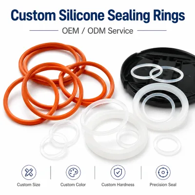OEM Custom Silicone O-Ring Manufacturer With Precision Molding and Flexible Hardness for Industrial Pump Valve Sealing