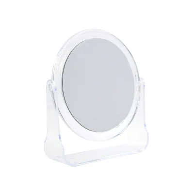 Custom Round Plastic Double Side Desktop Makeup Mirror Portable Cosmetic Mirror for Women