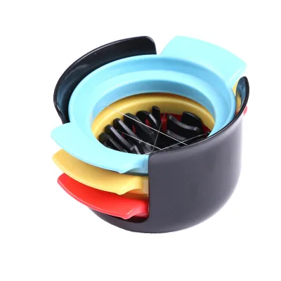 Egg Cutter Slicer 3 in 1 Hard Boiled Eggs Multifunctional Egg Cutter Strawberry Slicer Strawberry Tomato Dicer