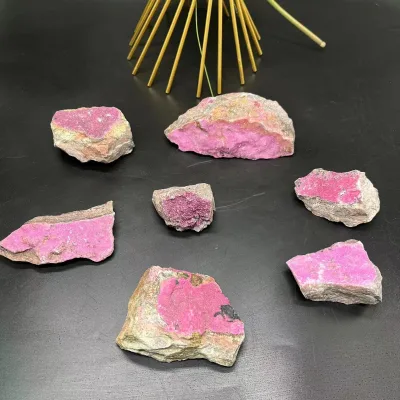 Bulk Wholesale Natural Cobalt Calcite Specimen Raw Rough Cobalt Calcite Tumbled Stones for Healing