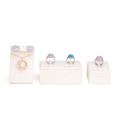 Factory Direct Supply Wholesale PU Leather Customizable Jewelry Display for Ring and Earring 100 Pcs MOQ