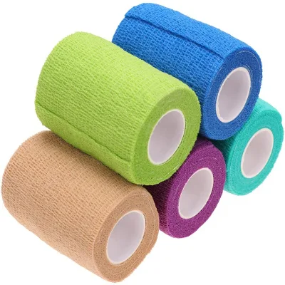 BLUENJOY Good Quality Elastic Muscle Self Adhesive Cohesive Bandage for Sport Protection