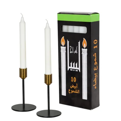 Heat-resistant Wholesale Home Light White Stick Candles Libyan Market Popular for Religious Churches
