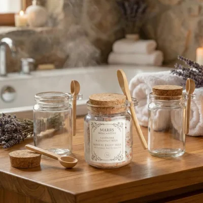 glass concentrate jar decorative glass jars colored glass body butter jar glass jar for bath salt