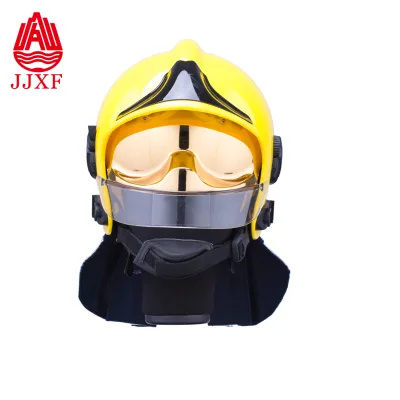 American Style Firefighting Helmet Fireman Fire Flame Resistant CE Certified FTK-Q/A Model Silver/Yellow/Red Imported PC/ABS