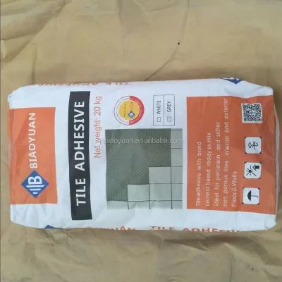 Waterproof White and Grey Colors Adhesive for Tiles , Marbles , Stones