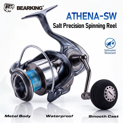 BEARKING New Athena SW 9+1 bearing Waterproof Fishing Scroll 3000-6000 Model Speed 4.7:1/5.2:1 Maximum Fishing Force 15KG