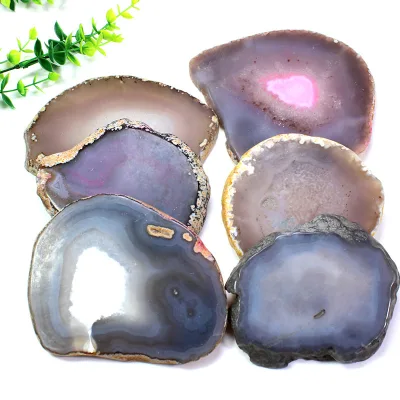 Wholesale High Quality Natural Hand Made Agate Slices for Home Decoration or Tea Coaster