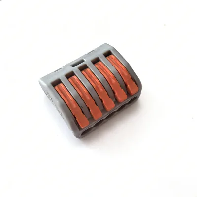 Enyoo or OEM PCT-215 32A 250V 5-Port Quick Wire Connector Tool-Free Push-in Terminal Block for Network