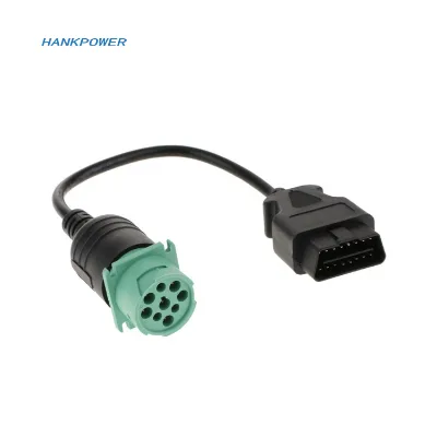 9 Pin to 16 Pin Truck Diagnostic Cable OBD2 Cable Diagnostic Scanner Adapter