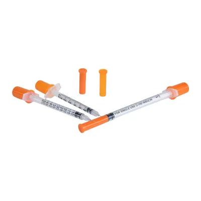 Sterile Disposable 0.3ml 0.5ml 1ml Medical Grade CE Certified Insulin Syringe Luer-Slip Hub Injection Needle Pen Transparent