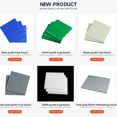 Factory Customized Solid 100% Virgin PP Plate/Sheet/Board Color Customized Board Cutting Moulding Service Customized Sizes
