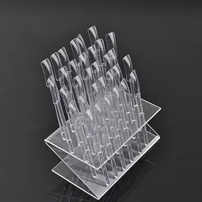32 Pop Stick Nail Art Display Stand Shelf Practice Color Chart