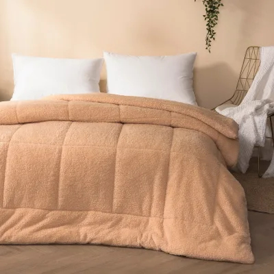 3 Piece Ultra-soft Winter Sherpa Luxury Bedding Comforter Blanket Luxury Quilt Sets Bedding