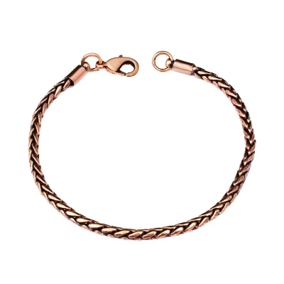 BioMagnetic Jewelry Factory Wholesale Fashion Chain Link Bracelet Hip Hop 99.99% Pure Copper Rope Keel Chain Bracelet Hot Seller