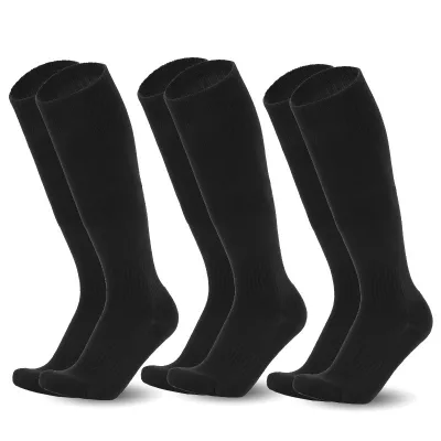 Hot Football Grip Socks 3 Pairs Multi Colors Polyester Towel Bottom Professional Training Stockings Wear-resistant Sports