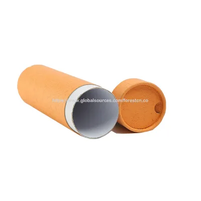 Supllier Unique Custom orange eco-friendly Tubes biodegradable coated kraft paper packaging tubes for Skincare and Cosmetics