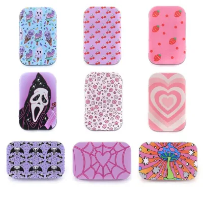 Tech Classic Design Portable Wholesale Hot Sale Custom Pattern Printed Metal Cigarette Case High Quality Tin Box Travel Smoking