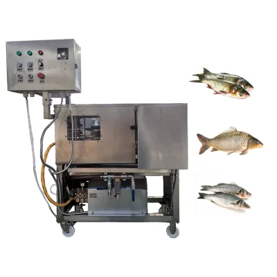 AICN Electric Automatic Fish Processing Scale Cleaning Remover High Pressure Water Descaling Machine