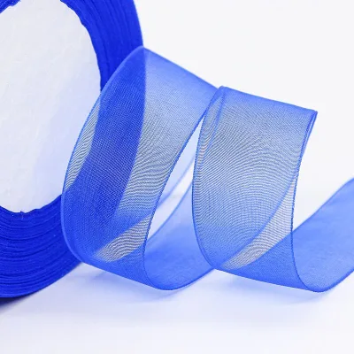 Ribbon 3-75MM Width Colorful Polyester Luxury Ribbon Sheer Organza Ribbon for Gift Packaging