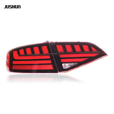 12V for 09-12 Audi A4 Taillight Assembly Modification B8 LED Light Guide Running Light Flow Turning Blackened Light