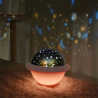 3D Illusion LED Night Light Projector Character Starry Sky Projection Night Lamp Stars UFO Table Custom Night Light Projector