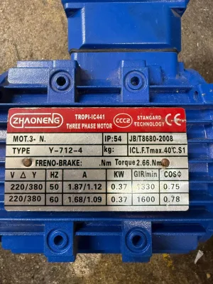 Motor of Mattress Panel Cutter Machine Spare Parts