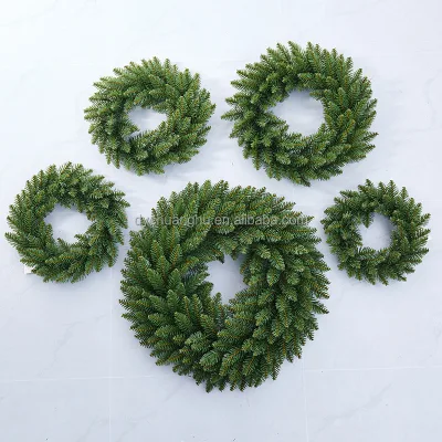Factory Price Christmas Wreath Wreath 30/40/45/50/60CM Mall Hotel Window Christmas Circle