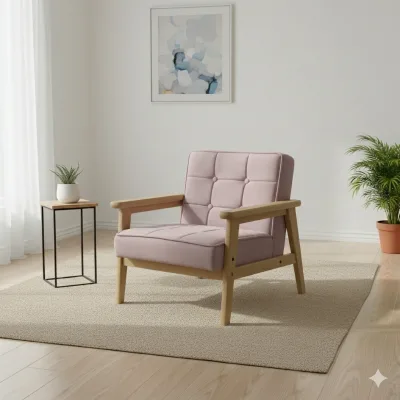 Wholesale Modern Single Kids Sofa with Armrest Custom Wooden Children Armchair OEM Kindergarten Preschool Furniture