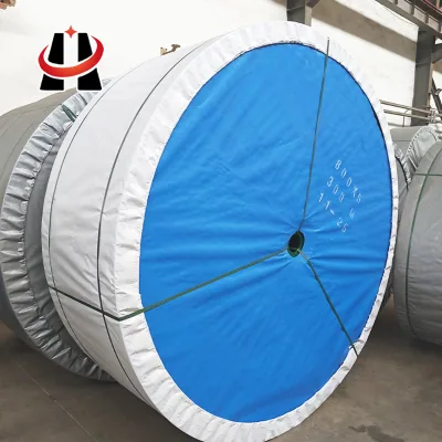 High Tensile Low Elongation Tear Resistant Coal Mine Quarry Aggregate Cement Plant Bulk Loading Heavy Reinforced Rubber Belt